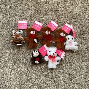 🎈🎈🎈Mini plush animals lot of 7 NWT kids toys stuffies